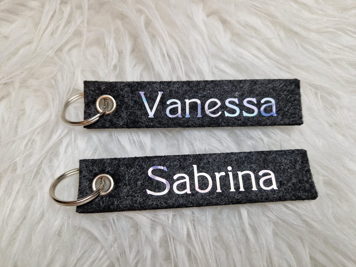 2er-Set Personalisierte Schlüsselanhänger | Geschenk für Partner | Schüsselanhänger-Set für Paare